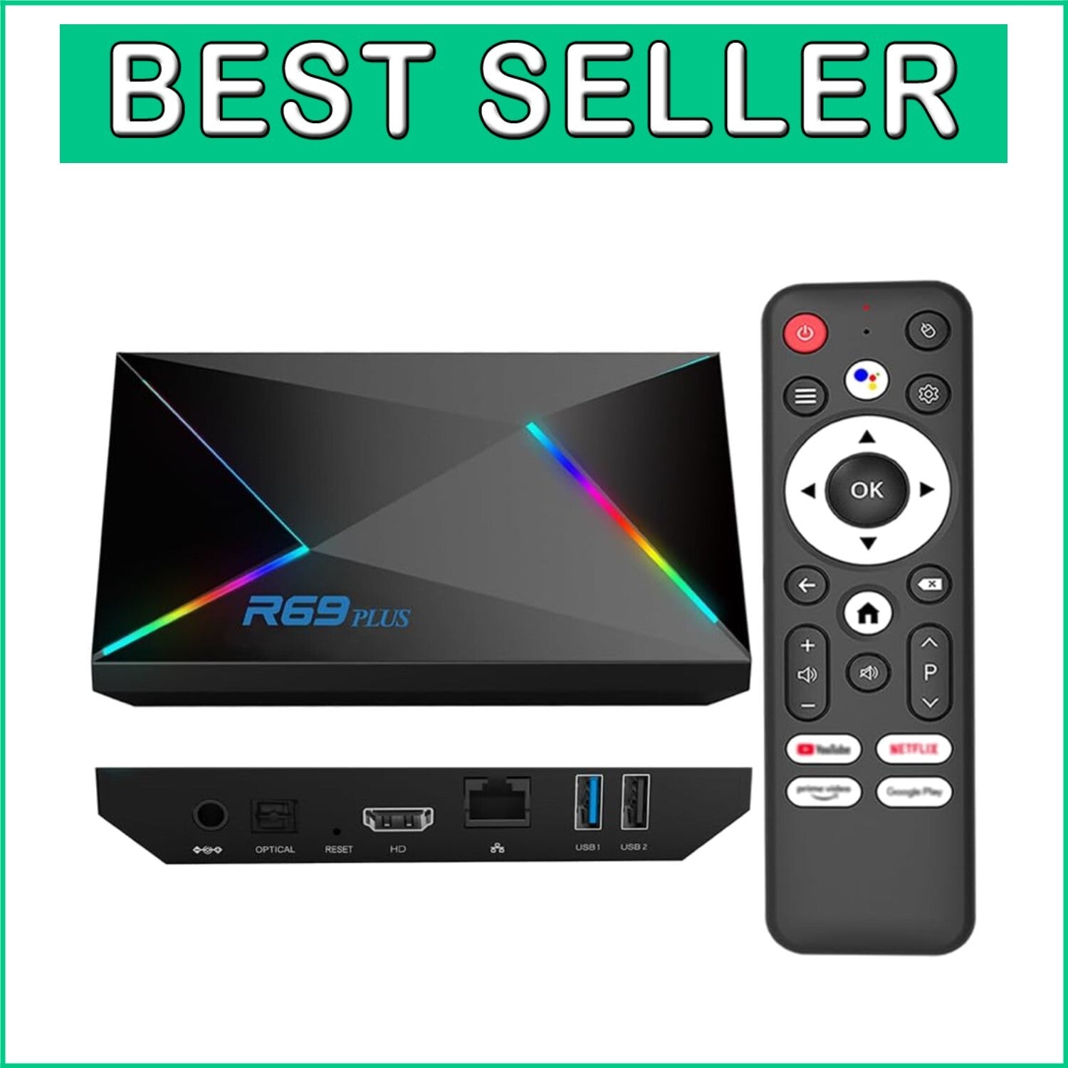 Allwinner H728 Octa-Core 4GB RAM Android 14 TV Box with WIFI6 Connectivity