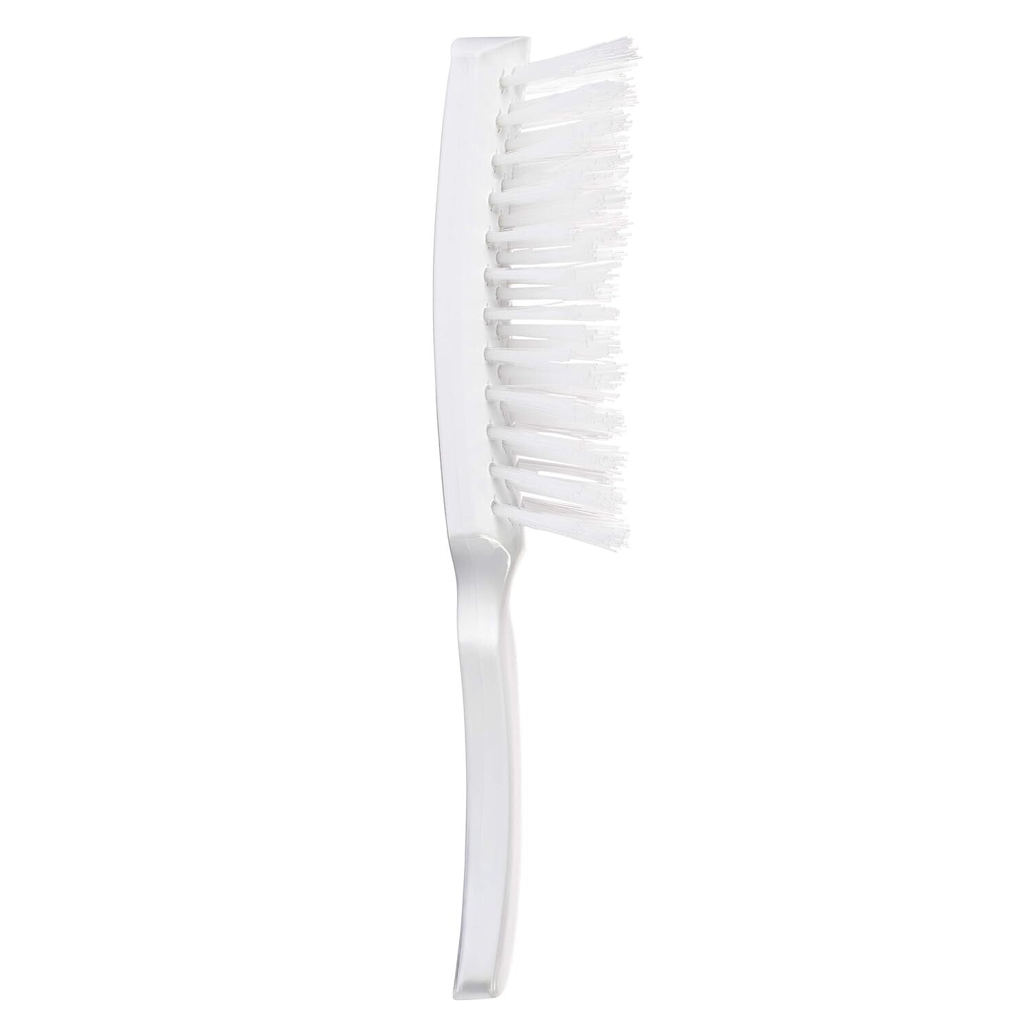 Stylish White Nylon Hairbrush with Durable Handle for Easy, Gentle Grooming
