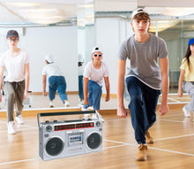 Load image into Gallery viewer, Vintage 80s Style Radio Cassette Player with Bluetooth &amp; USB-Micro SD Slots