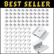 Load image into Gallery viewer, Durable 1.06 Inch Solar Panel Mid Clamps - Corrosion-Resistant Mounting Kit
