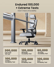 Load image into Gallery viewer, Ergonomic Big &amp; Tall Mesh Office Chair with Adjustable Headrest &amp; Lumbar Support