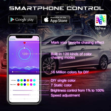 Load image into Gallery viewer, Bluetooth Car Underglow Lights Kit - 6 Waterproof LED Strip Lights for All Cars
