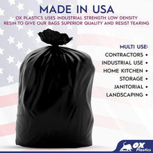 Load image into Gallery viewer, 200 Count 13 Gallon Tear-Resistant Black Trash Bags - Ideal for Yard Waste