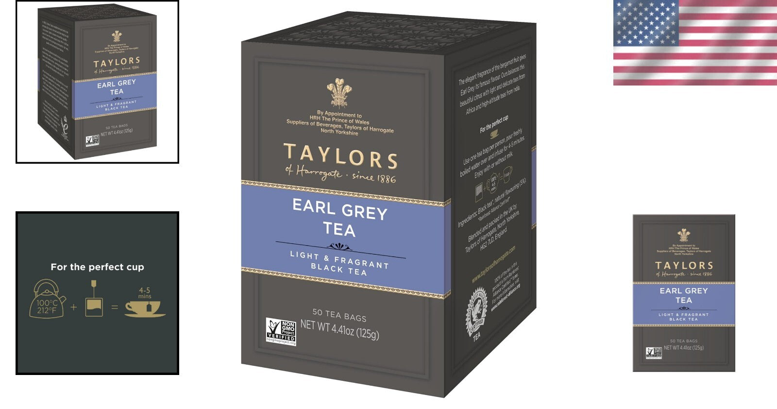 Delicate Earl Grey Tea Bags - 50 Count x 6 Packs, Brewed to Perfection