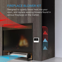Load image into Gallery viewer, High-Performance 14" Blower Fan for Fireplaces with Remote Access Features