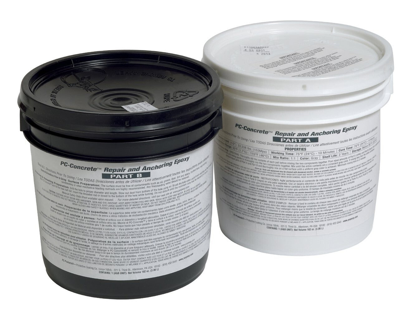 Concrete Epoxy Adhesive Paste - 102 oz for Vertical & Horizontal Applications