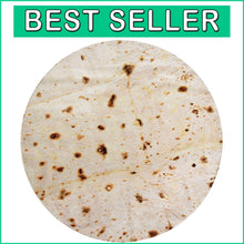 Load image into Gallery viewer, Giant Burrito Flannel Blanket – 90” Lightweight Throw for Cozy Laughs
