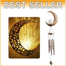 Load image into Gallery viewer, Enchanting Solar Moon Wind Chimes: Perfect Gift for Mother's Day &amp; All Occasions