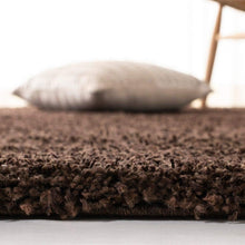 Load image into Gallery viewer, Durable Indoor Brown Shag Rug - 3' x 5' Non-Shedding for Cozy High Traffic Areas