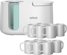 Load image into Gallery viewer, Innovative Mug Heat Press + 12 White Ceramic Mugs for Effortless Customization