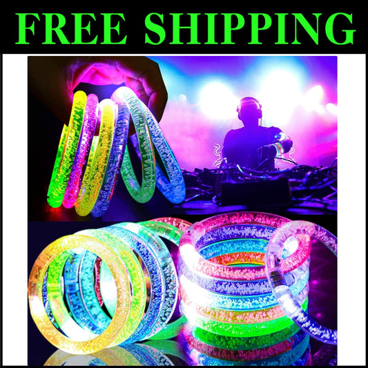 Eye-Catching 90PCS LED Glow Bracelets - The Ultimate Party Favors for All Ages