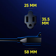 Load image into Gallery viewer, 5 Pack 360° Rotating Flat Plug Extension Cord - Space-Saving Power Solution