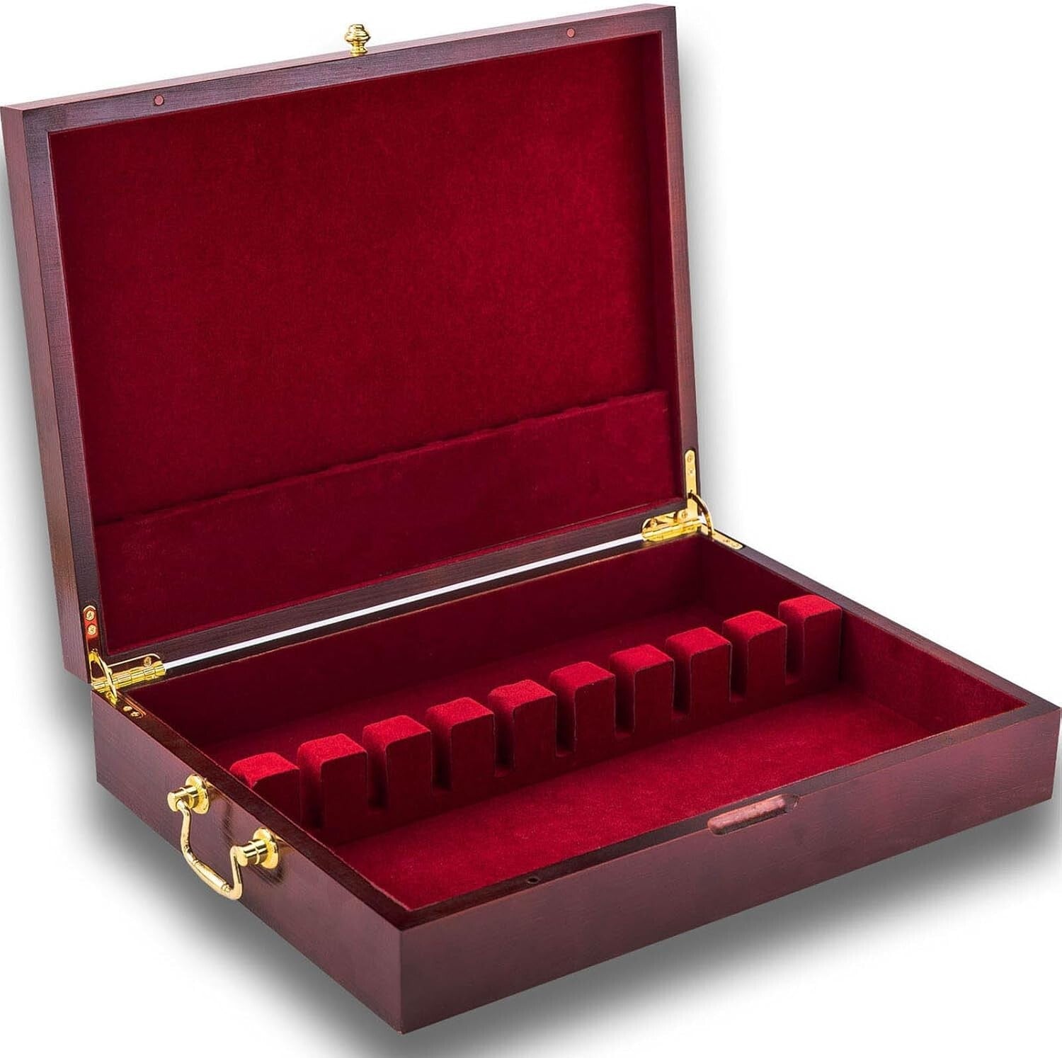 Chic Silverware Box with Carry Handle - Perfect Flatware Chest for Any Occasion