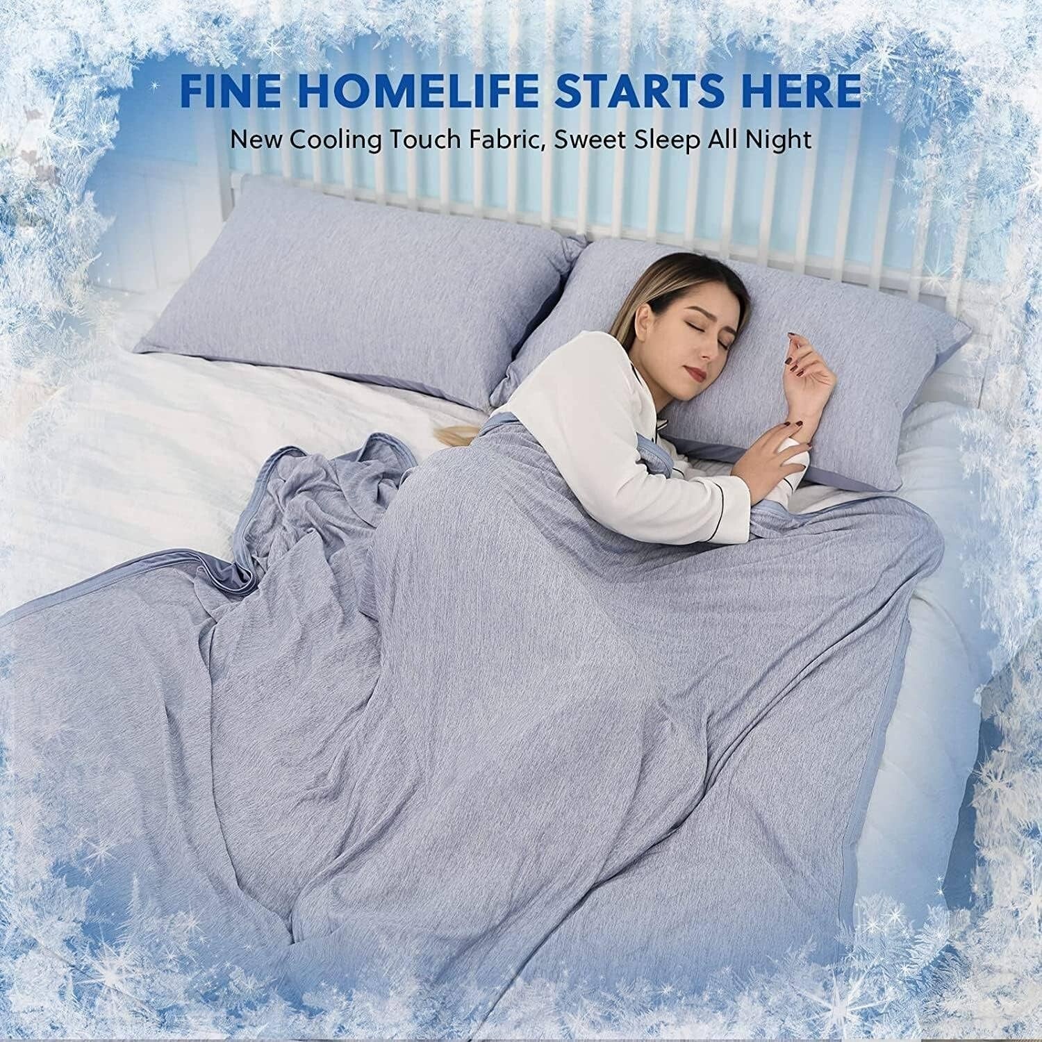 Double-Sided Lightweight Cooling Blanket - Breathable for Hot Summer Nights