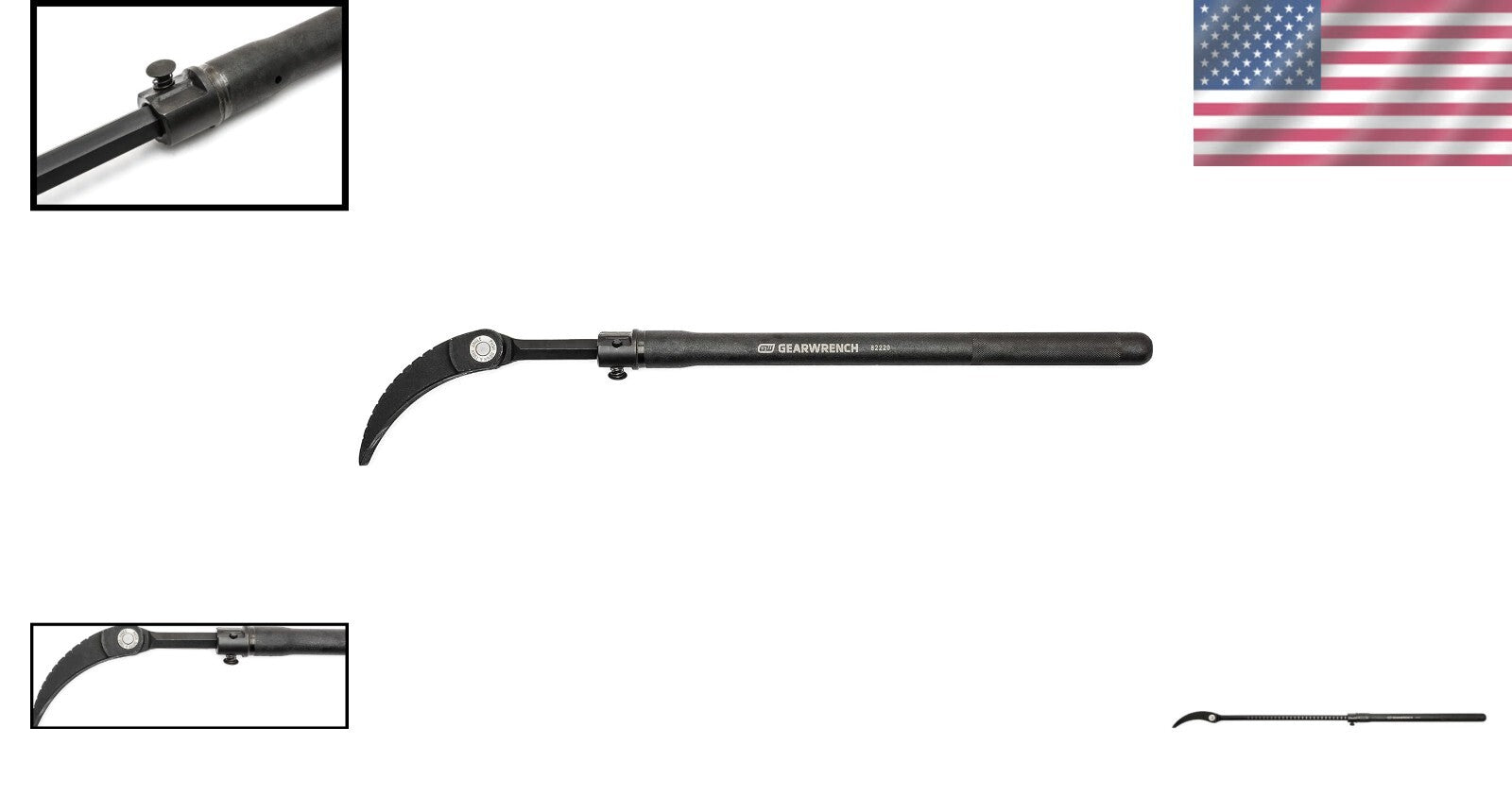 29-48" Extendable Indexing Pry Bar with 14 Locking Positions for Professionals
