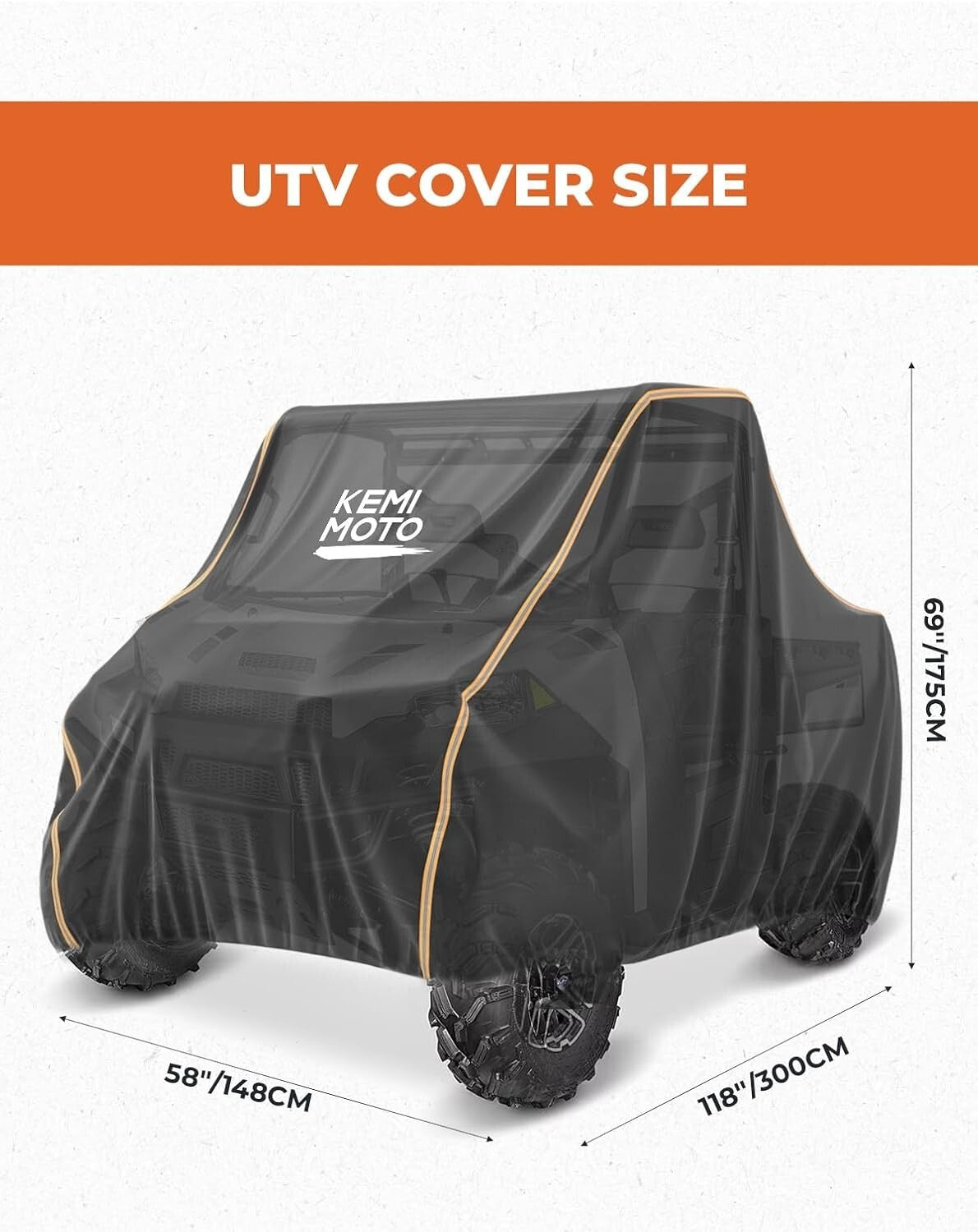 Durable All-Weather Protection UTV Cover - Fits Polaris Ranger and CFMOTO Zforce