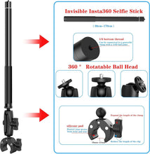 Load image into Gallery viewer, Premium 67" Selfie Stick with Adjustable Handlebar Clamp for Insta360 Cameras