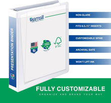 Load image into Gallery viewer, 12-Pack 1-Inch 3 Ring Binders with Clear Pockets - Ideal for Home/Office Use