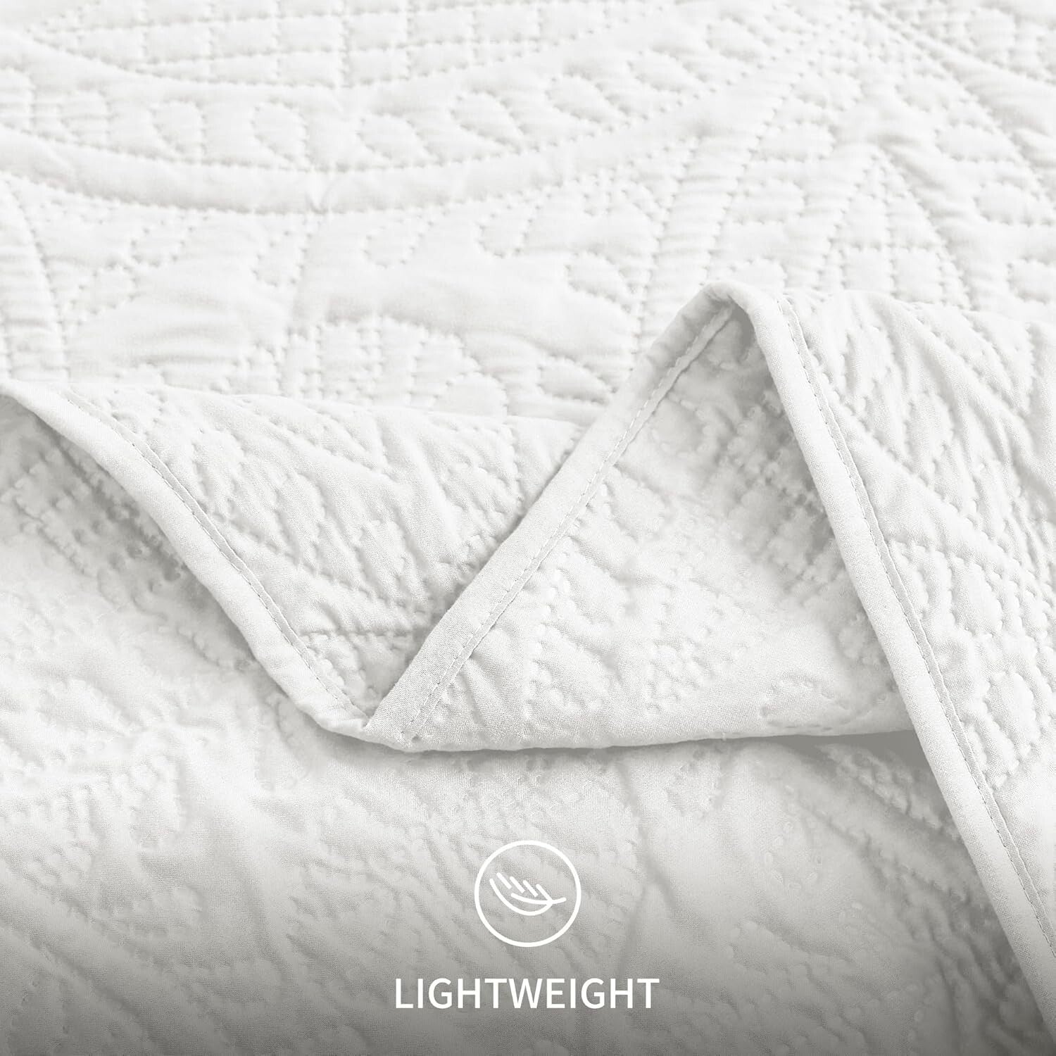 Elegant California King Coin Pattern Quilt Set - 3 Pieces for Year-Round Comfort