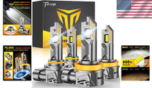 Load image into Gallery viewer, High-Performance 9005 H11 Bulbs - 800% Brightness, 70,000 Hour Lifespan, 4 Pack