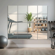 Load image into Gallery viewer, Elegant Frameless Glass Mirror Tiles - 16 Functional Pieces for Home Decor