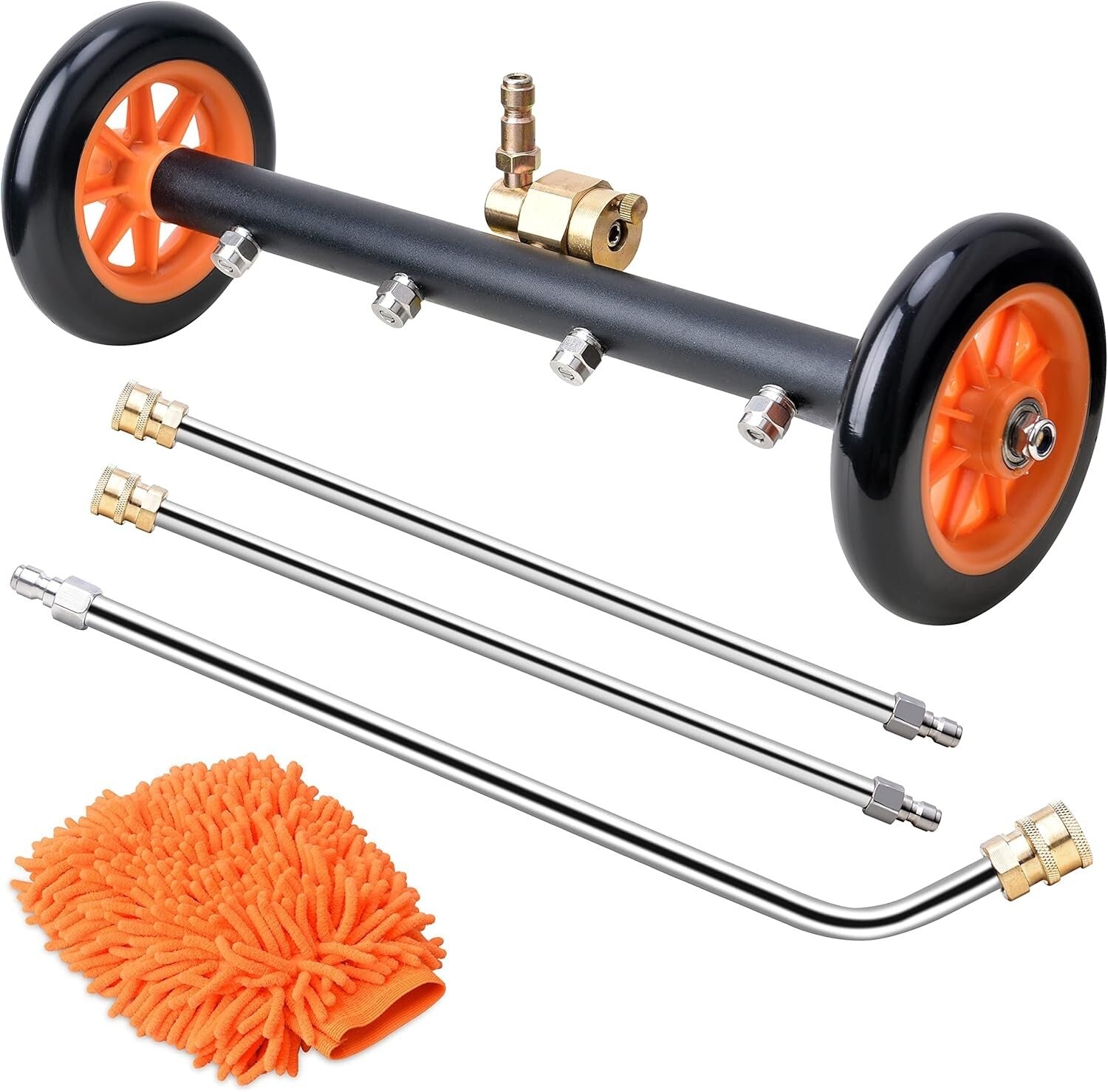 4000 PSI Undercarriage Cleaner & Water Broom - Quick Connect Extension Wands