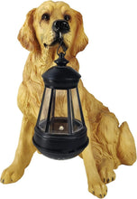 Load image into Gallery viewer, Weatherproof Golden Retriever Solar LED Garden Decor - Perfect Housewarming Gift