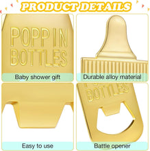 Load image into Gallery viewer, Stylish Zinc Alloy Baby Shower Favors - 50 Pcs Feeder-Shaped Bottle Openers