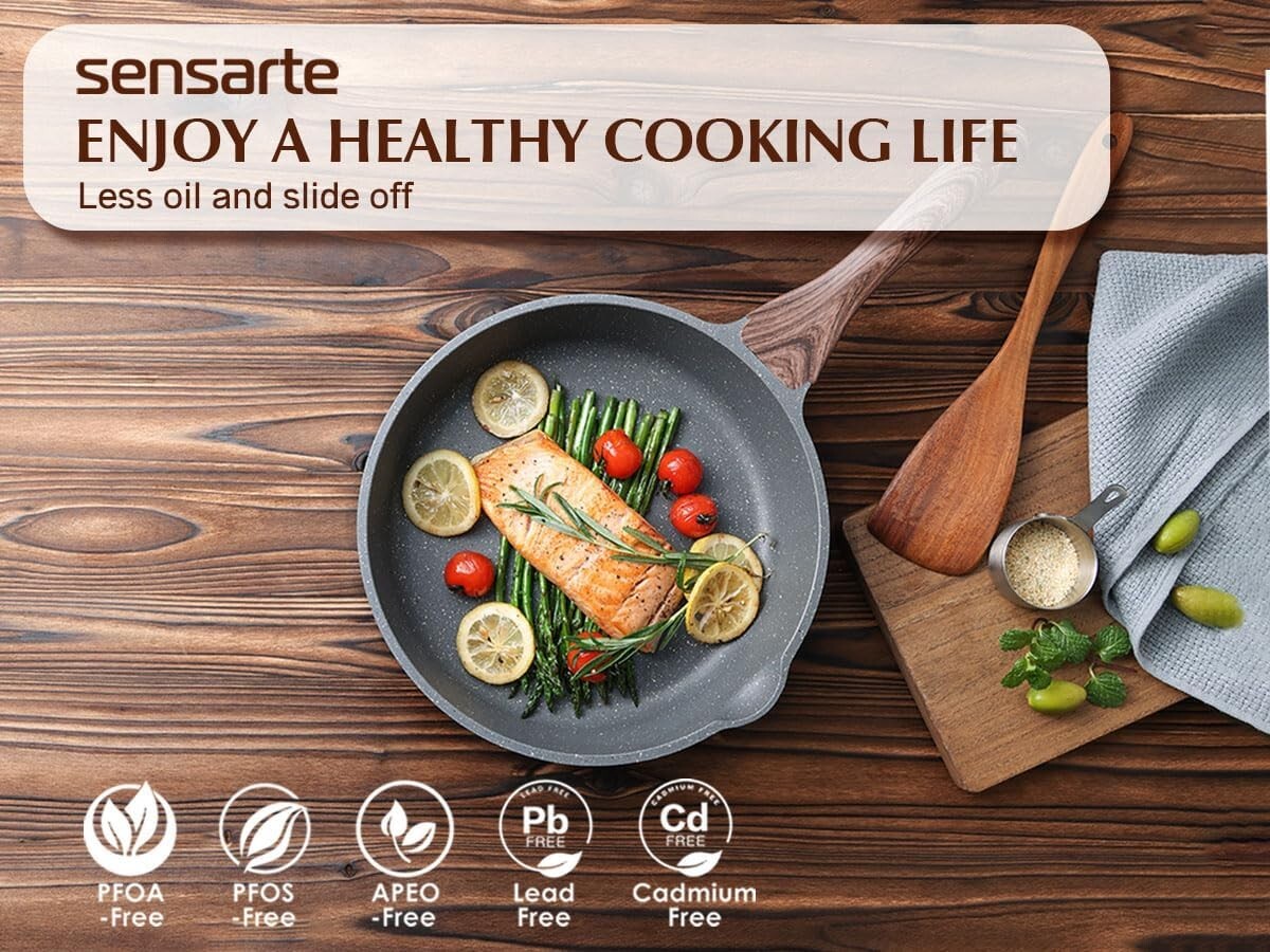 Versatile Nonstick Saute Pan with Stay-Cool Handle - Ideal for Healthy Cooking