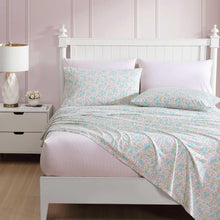 Load image into Gallery viewer, Chic Jaynie Pink Queen Sheet Set - Premium Cotton, Deep Pocket &amp; 4 Pillowcases