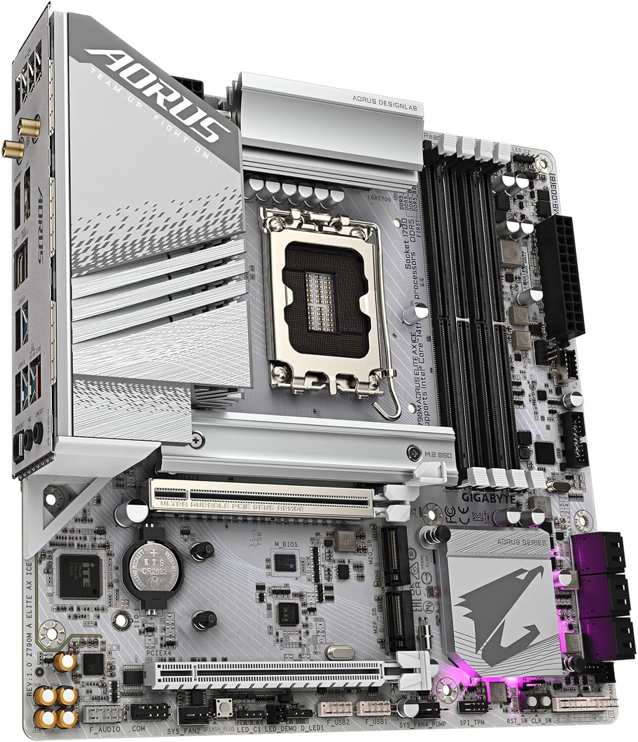 LGA 1700 Intel Z790 M-ATX Motherboard with Triple M.2 & PCIe 5.0 Connectivity