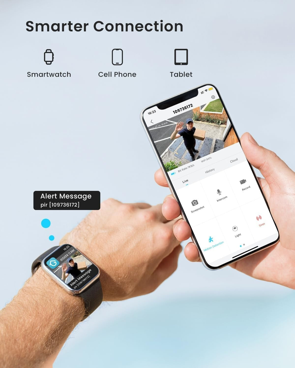 2K Wireless Solar Security Camera with Color Night Vision & Motion Alerts