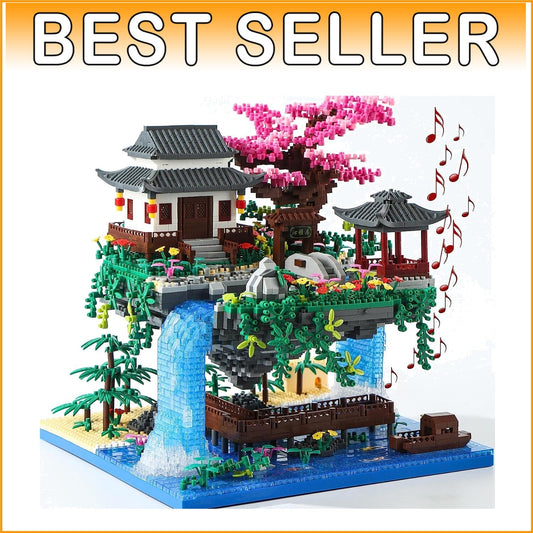 Cherry Blossom Tree Building Set (3320 pcs) with Music - Stunning Gift Box