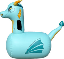 Load image into Gallery viewer, Magical Blue Dragon Bouncy Hoppers - Durable Kids Inflatable Toys for Outdoors