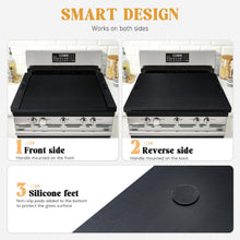 Load image into Gallery viewer, Elegant Bamboo Noodle Board Stove Cover with Handles – Space-Saving Design