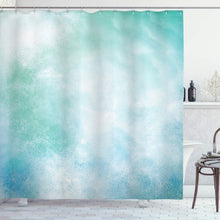 Load image into Gallery viewer, Artistic Turquoise Shower Curtain - Unique Cloud Print, Grommet Style 69" x 84"