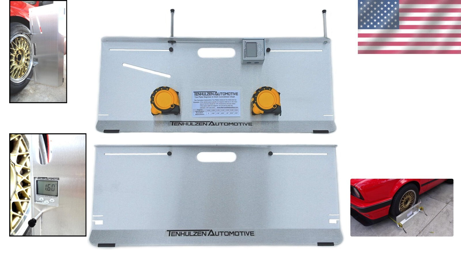 Precision 2-Wheel Alignment System with Integrated Camber and Caster Measurement
