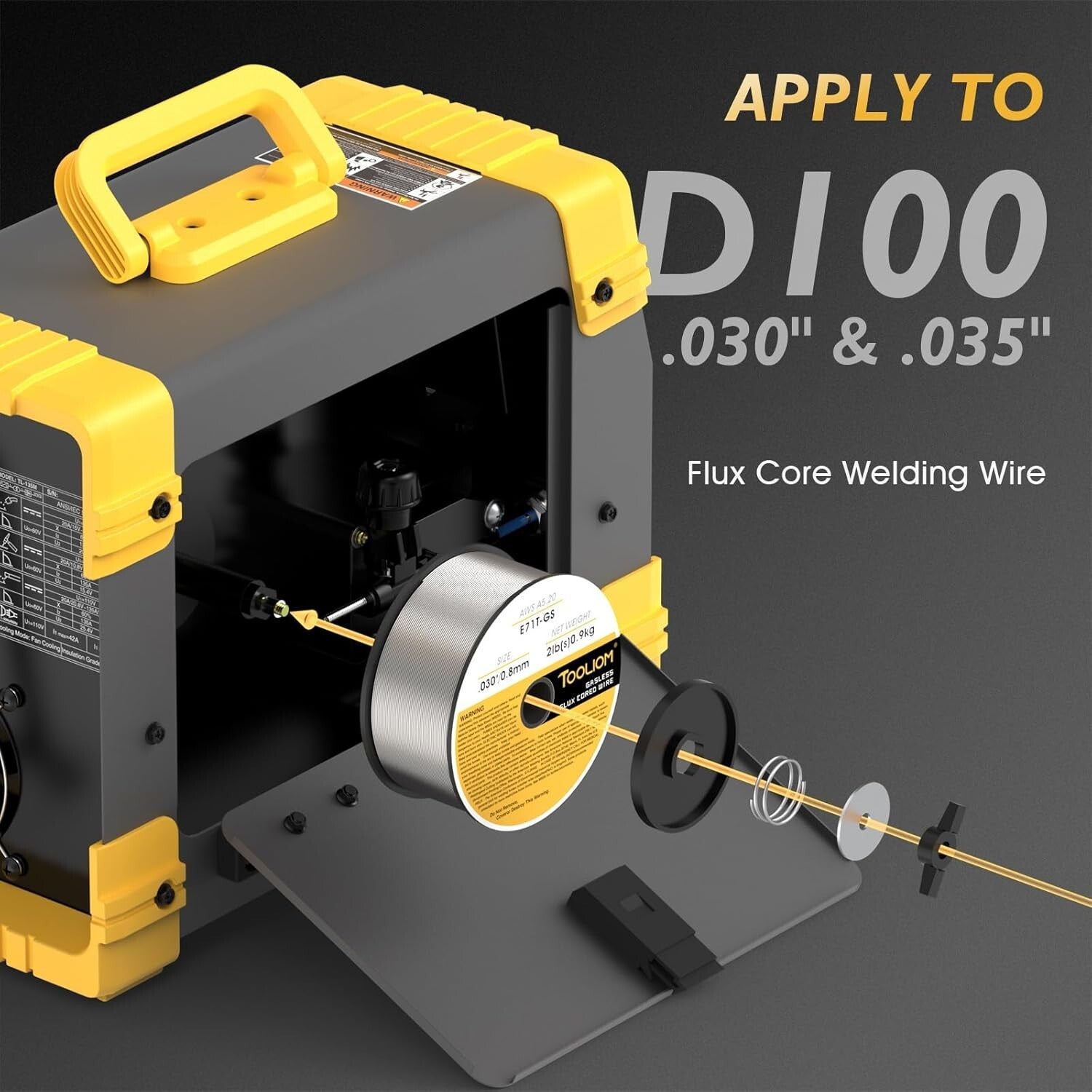 135A MIG Welder for Home & Professional Use - LCD, Gasless, 3-in-1 Functionality