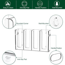 Load image into Gallery viewer, Acrylic Cup Holder with Handles for Countertop or Wall Mount - 4 Compartments