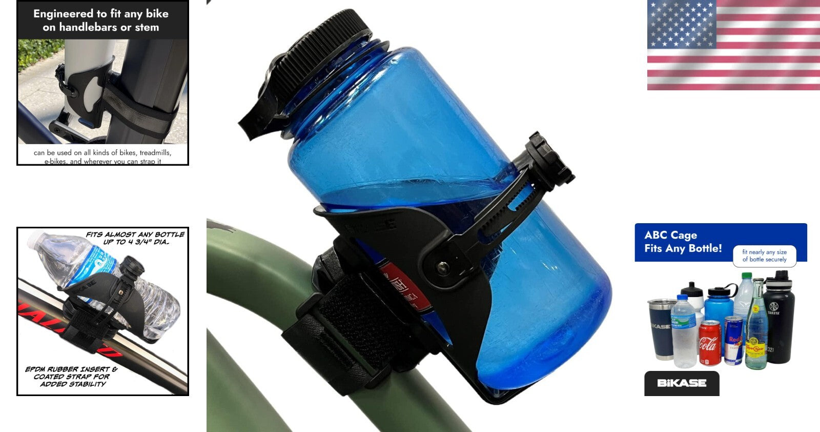 Versatile Bicycle Storage Holder - Fits Bottles, Cups, or Speakers Securely