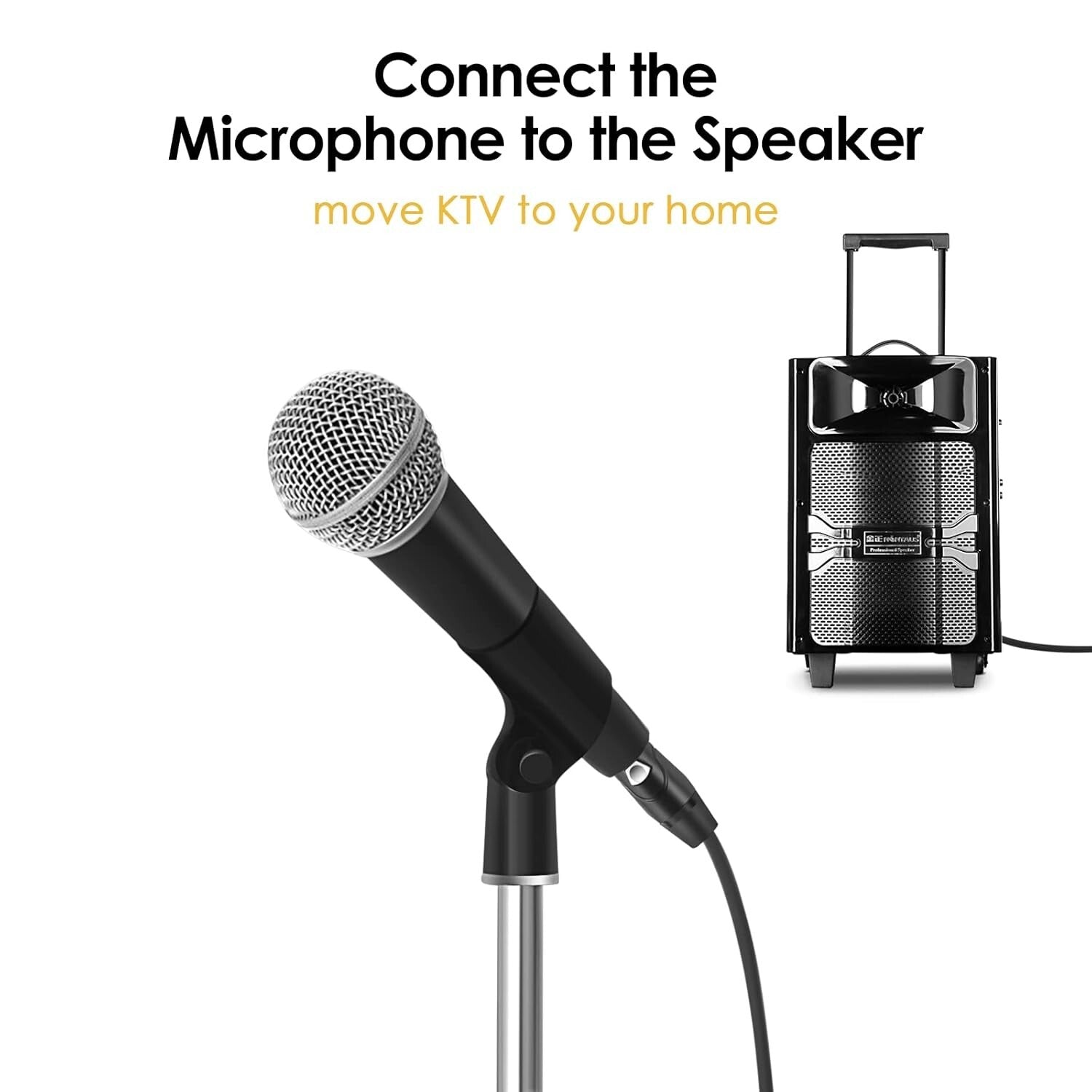 60FT XLR Female to 1/4" TRS Cable - Tangle Free Balanced Audio Solution