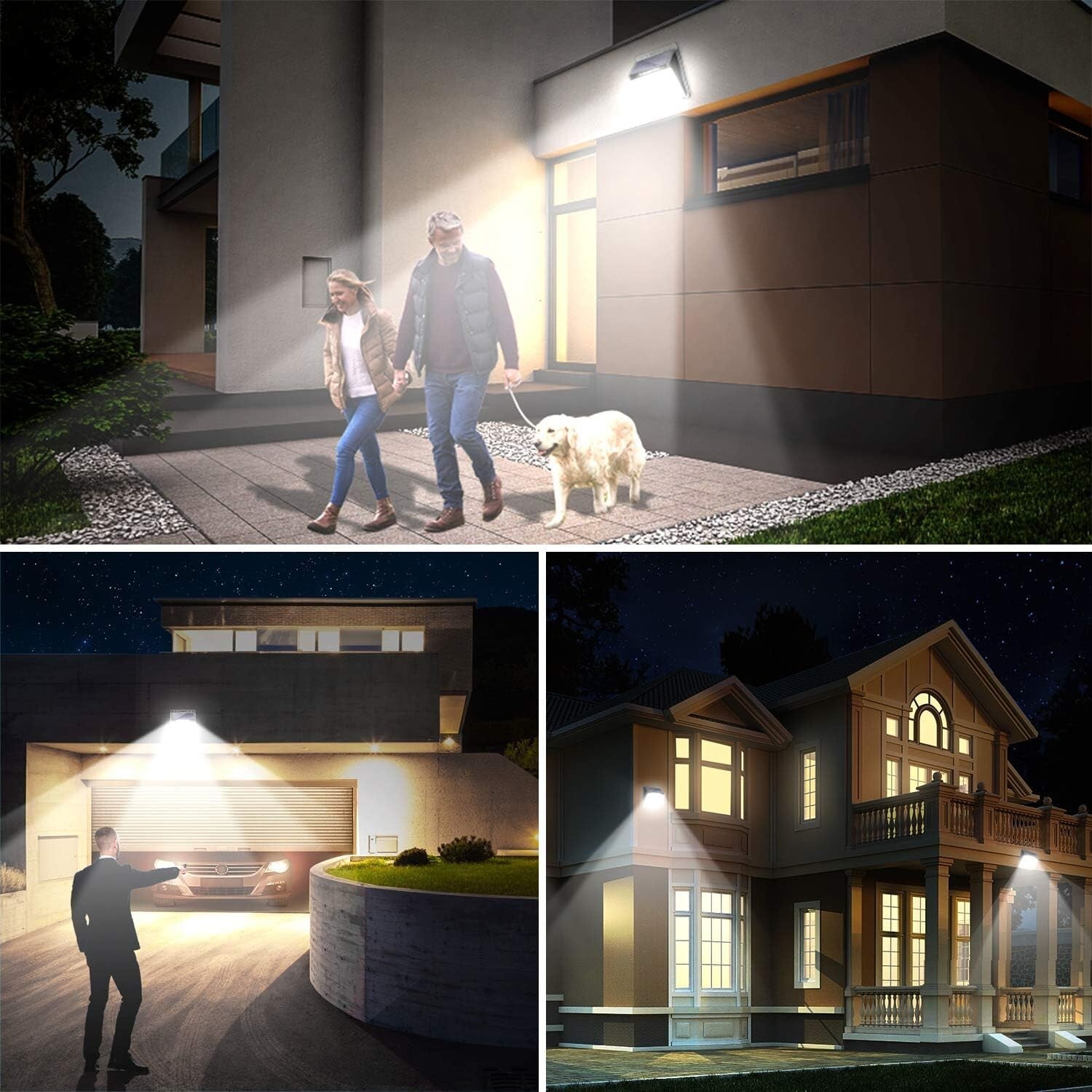 Durable 40 LED Solar Motion Sensor Flood Lights – Perfect for Garages and Patios