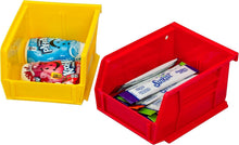 Load image into Gallery viewer, 24-Pack Stackable Red AkroBins - Multi-Purpose Storage Bins for Home &amp; Garage