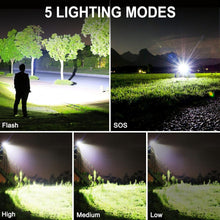 Load image into Gallery viewer, Adventure-Ready Tactical LED Flashlight: 990000 Lumens, Lightweight &amp; Waterproof