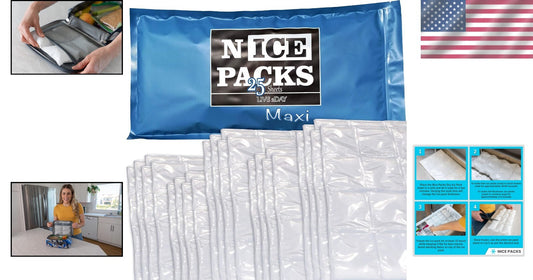 Customizable Freeze Packs: Reusable Dry Ice for Coolers and Shipping Frozen Food