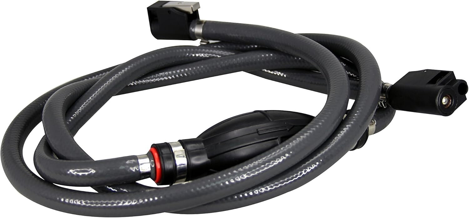 7ft Ethanol-Compatible Fuel Hose with Alcohol Resistant Material & Rubber Primer