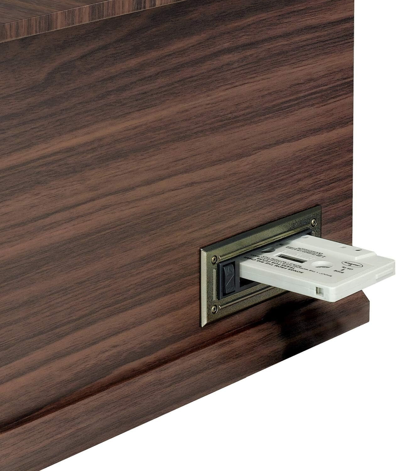 Nostalgic 6-in-1 Bluetooth Record Player & Multimedia Center - Espresso Finish