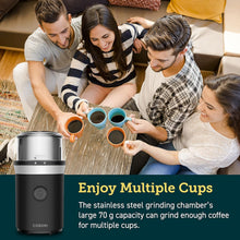 Load image into Gallery viewer, Versatile Wet &amp; Dry Grinder - 200W Electric Coffee &amp; Spice Blender in Black