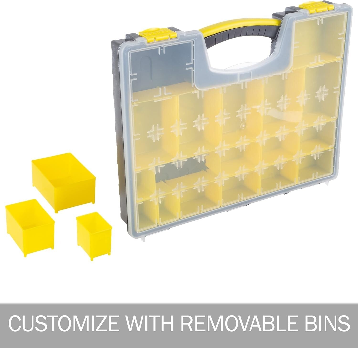 Versatile Portable Storage Box Set of 4 - Ideal for Tools, Crafts & Supplies