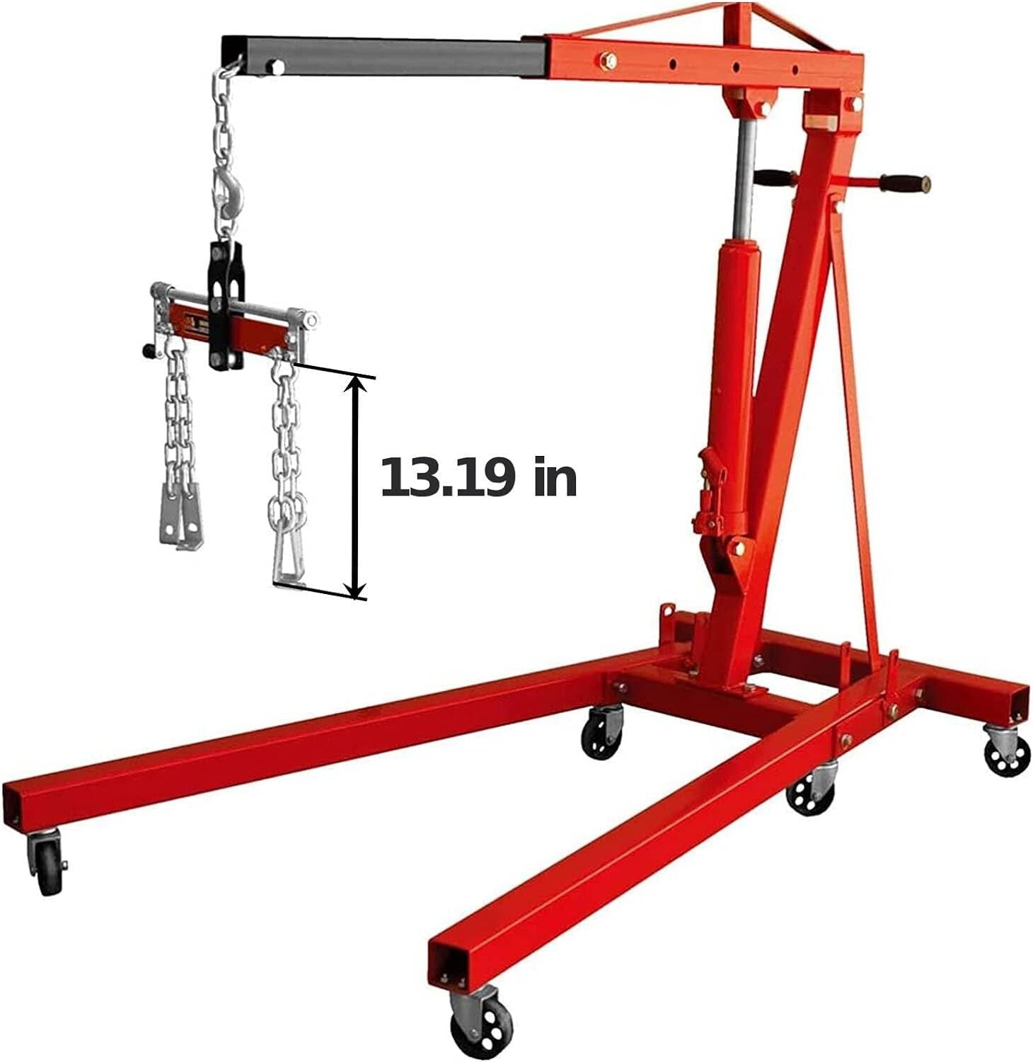 Easy-Use 3 Position Engine Leveler - 3/4 Ton Capacity and Adjustable Handle